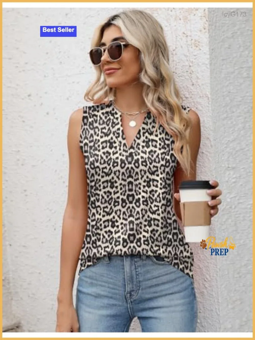 Sleeveless V-Neck Tank Top for Women Casual Summer Blouse Tunic